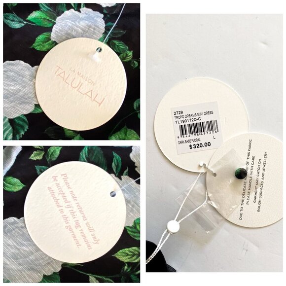 La Maison Talulah Floral  Mini Dress‎ Size L, New with tag - Picture 6 of 15